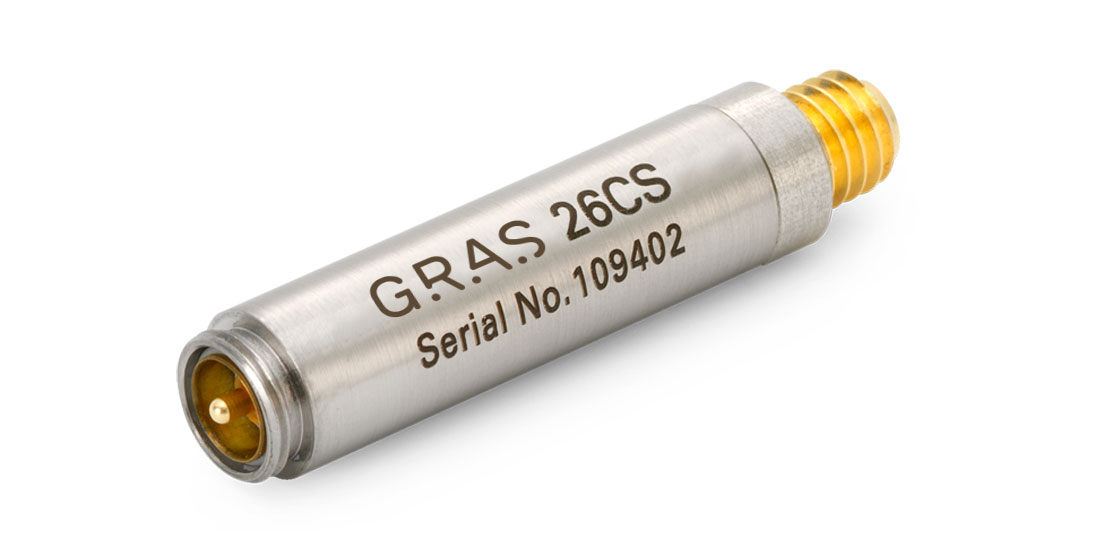 GRAS 26CS 1/4" CCP Standard Preamplifier with Microdot Connector, Very Short