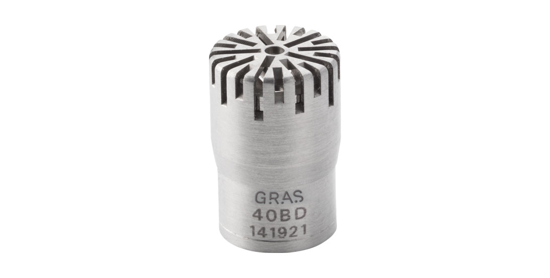 GRAS 40BD-FV 1/4" Prepolarized Pressure Microphone, Front Vented