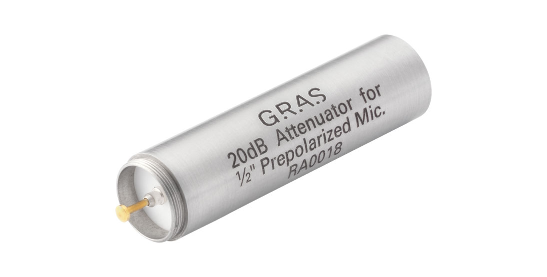 GRAS RA0018 20 dB Attenuator for prepolarized 1/2" microphones