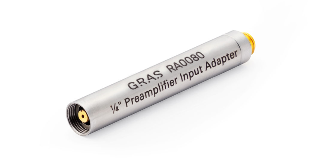 GRAS RA0080 6pF Preamplifier-input adapter for 1/4" microphones
